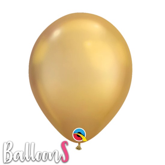 58271  11" Qualatex Chrome® Gold Latex Balloon
