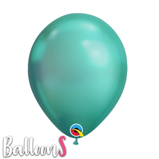 58273  11" Qualatex Chrome® Green Latex Balloon
