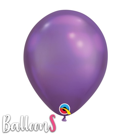 58274  11" Qualatex Chrome® Purple Latex Balloon