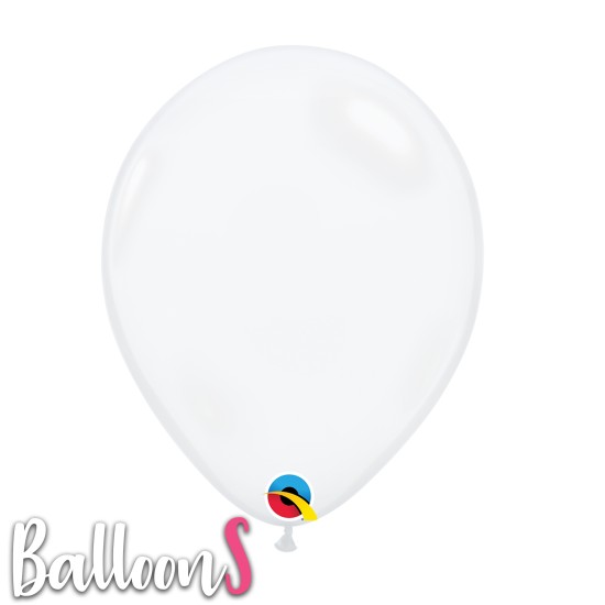 43741 11" Qualatex Diamond Clear Latex Balloon