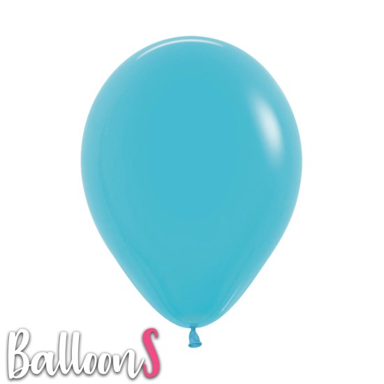S08 12" Sempertex Caribbean Blue Latex Balloon