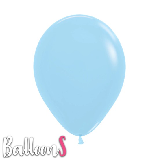 M01 12" Sempertex Matt Pastel Blue Latex Balloon