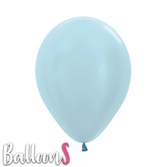 P08 12" Sempertex Pearl Satin Blue Latex Balloon