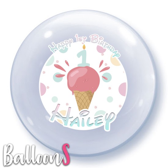 BD07 Baby Birthday Bubble Balloon