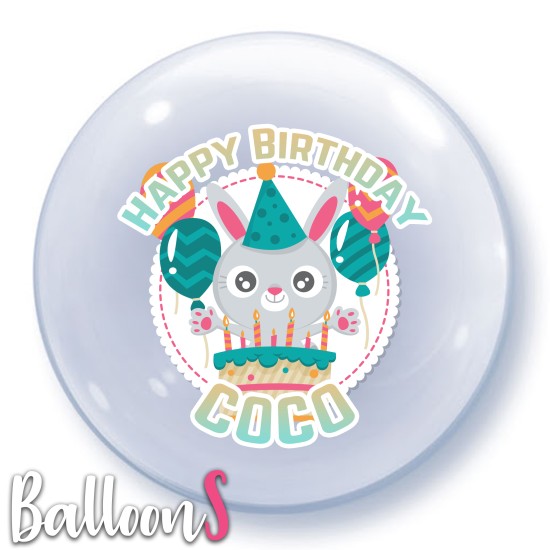 BD10 Baby Birthday Bubble Balloon