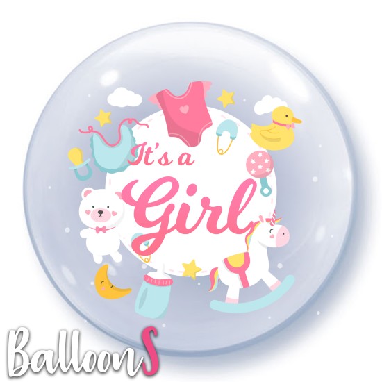 GR02 Gender Reveal Bubble Balloon