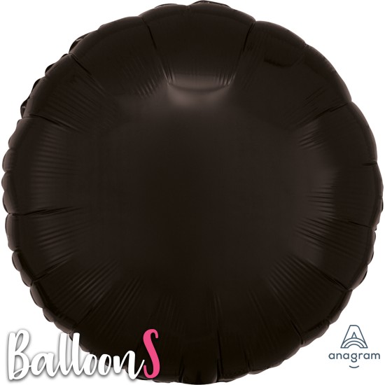 00681 18" Anagram Black Foil Circle Balloon