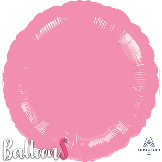 12805 18" Anagram Pink Foil Circle Balloon