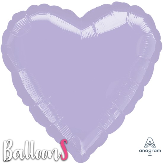 10571 18" Anagram Pastel Purple Foil Heart Balloon